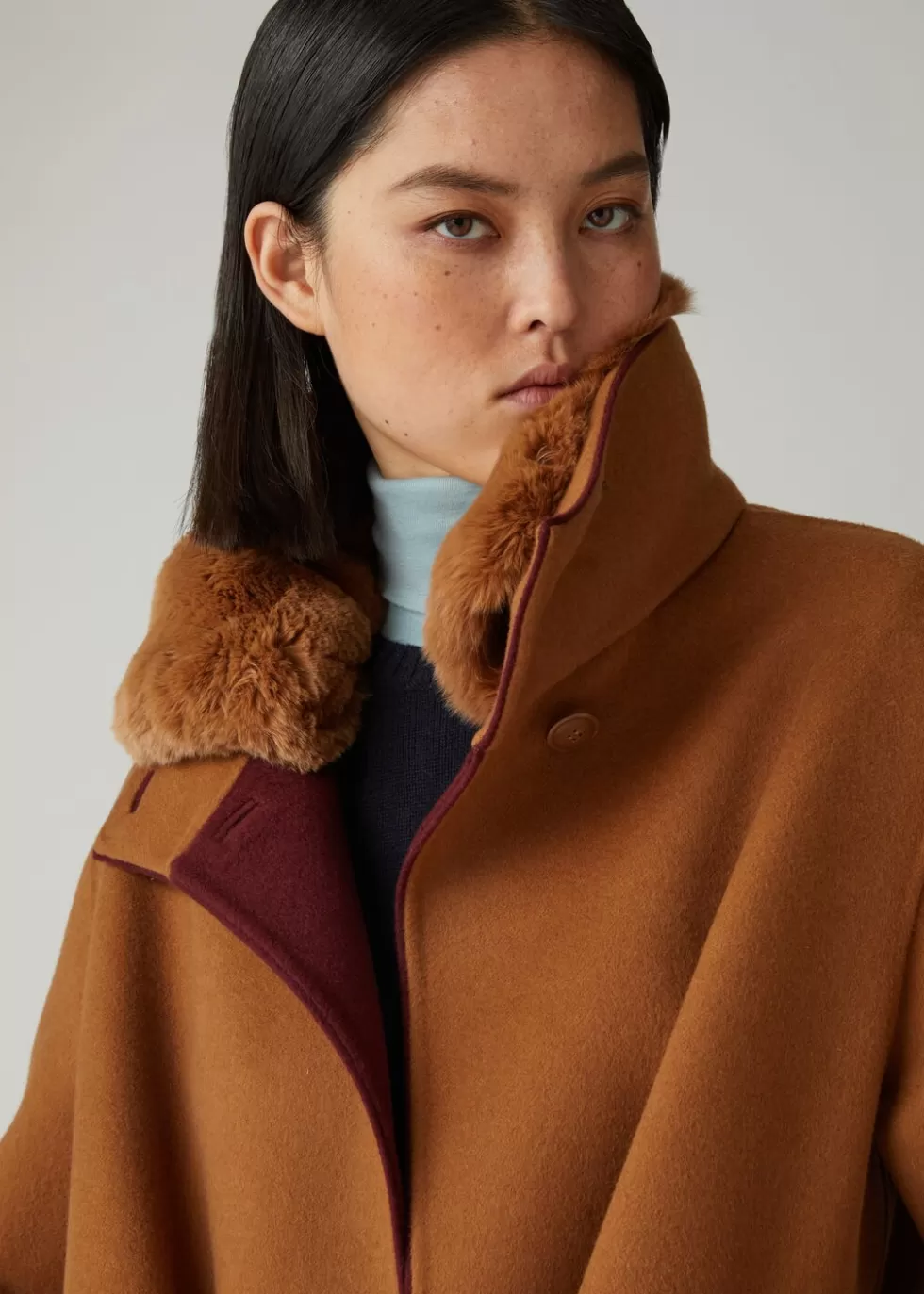 Coats & Capes*Loro Piana Alexandre Coat Vicuna/ Mulled Wine