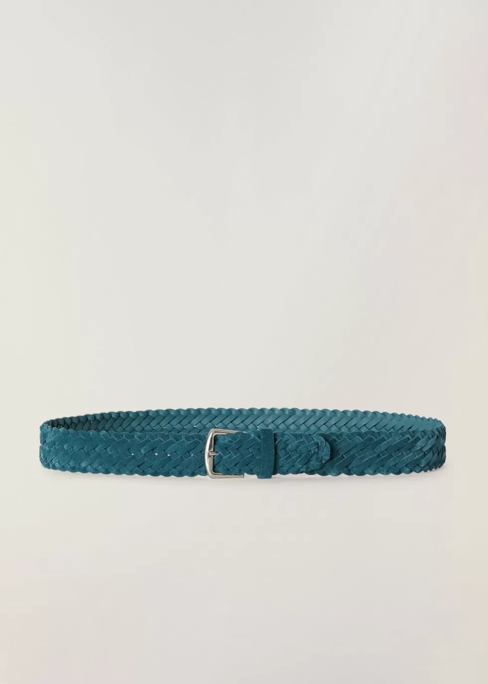 Belts*Loro Piana Alsavel Belt Eucalyptus Blue