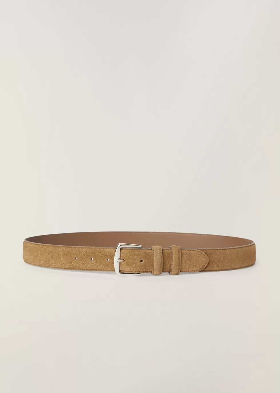 Belts*Loro Piana Alsavel Belt Light Wood Smoke