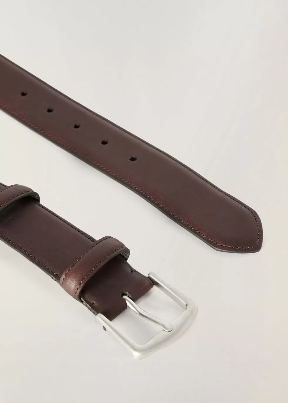 Belts*Loro Piana Alsavel Belt Chocolate