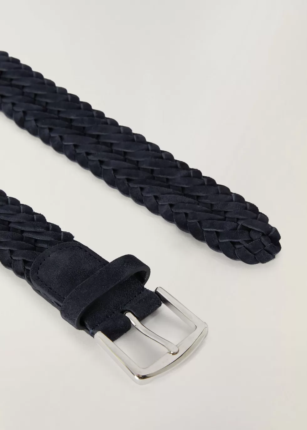 Belts*Loro Piana Alsavel Belt Navy Blue