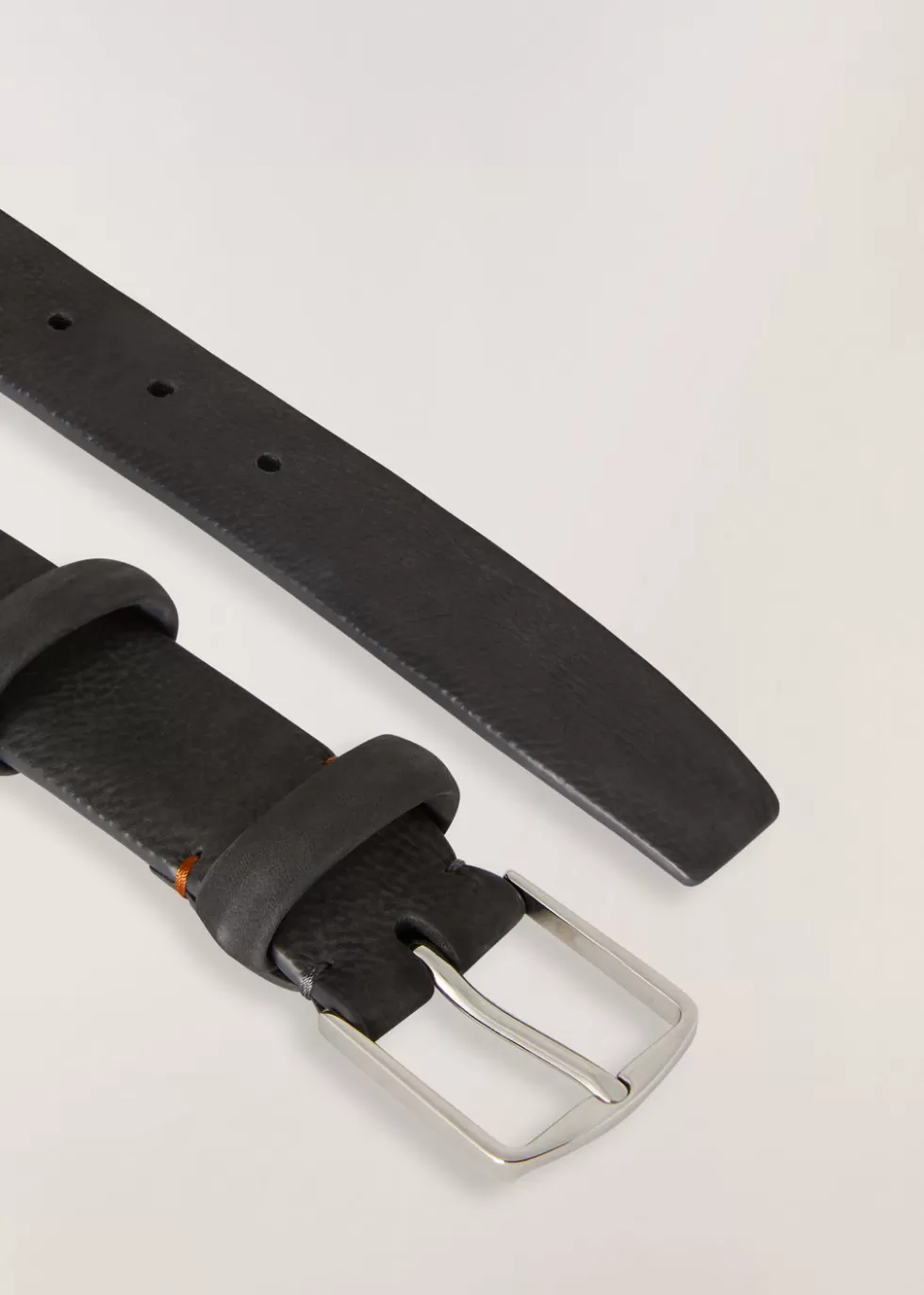 Belts*Loro Piana Alsavel Belt Chacoral Gray