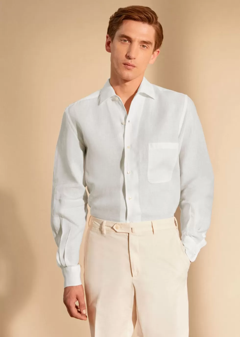 Shirts*Loro Piana Andre Shirt White