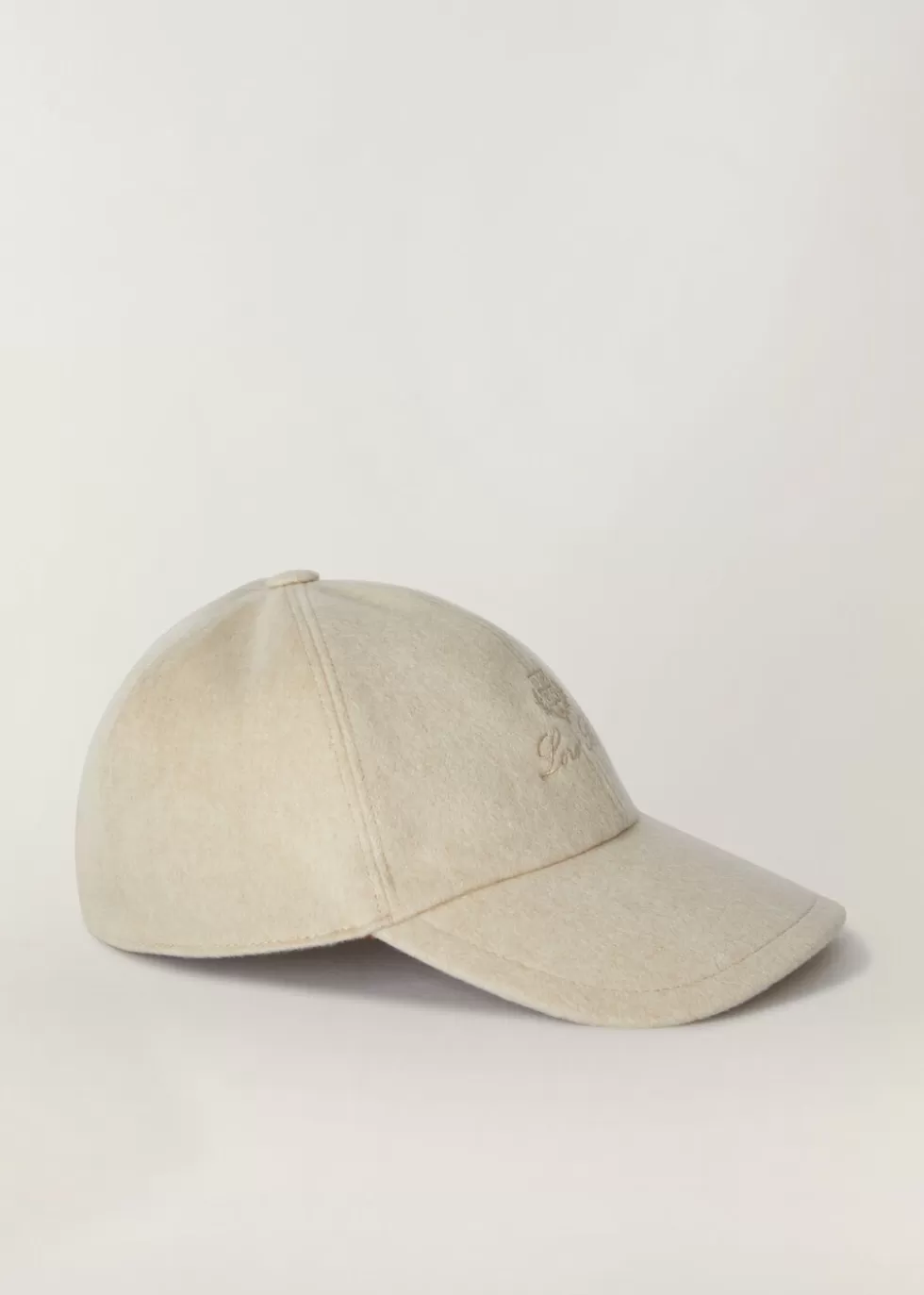 Hats*Loro Piana Baseball Cap Natural Melange