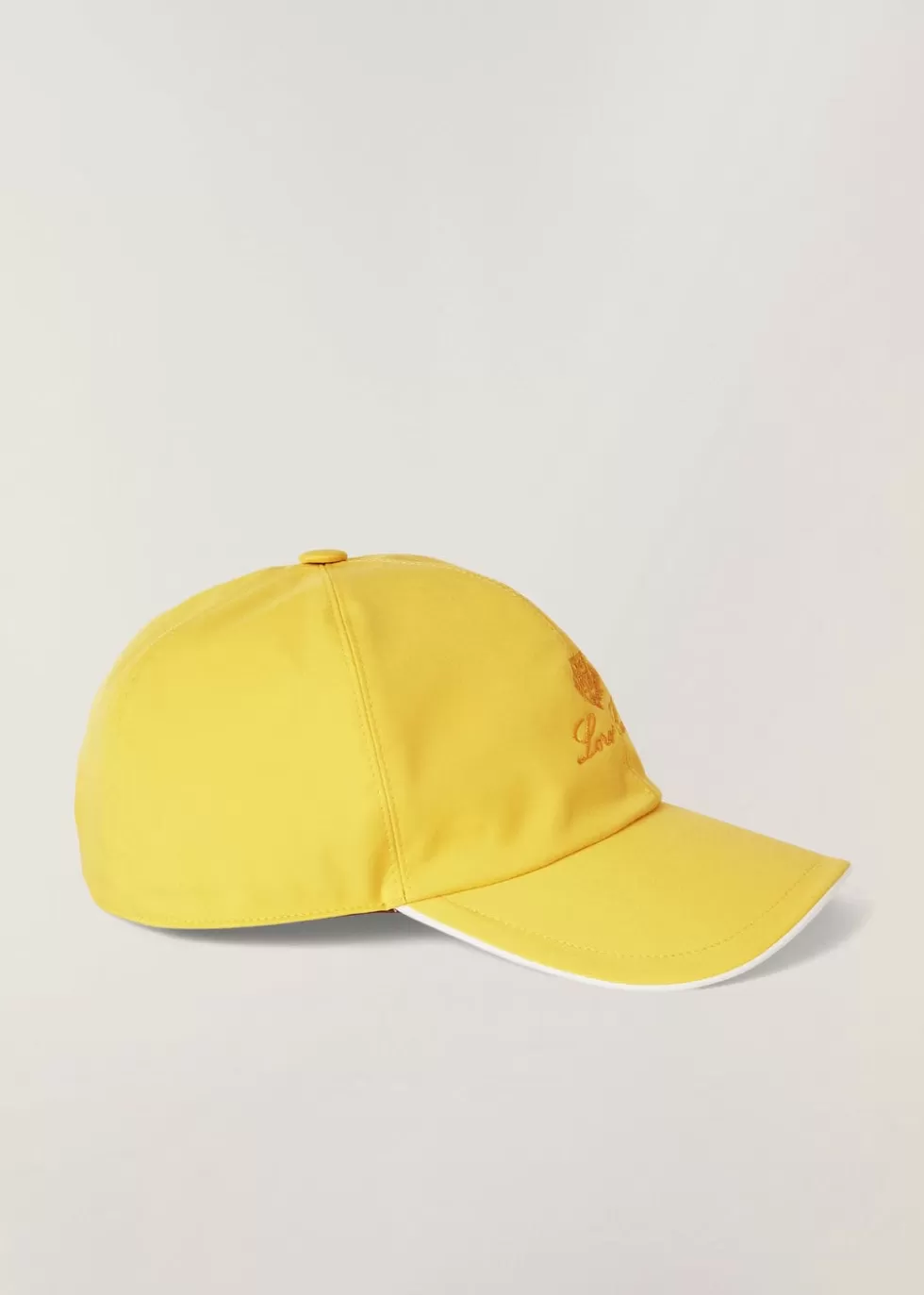 Hats*Loro Piana Baseball Cap Sweet Lemon/White