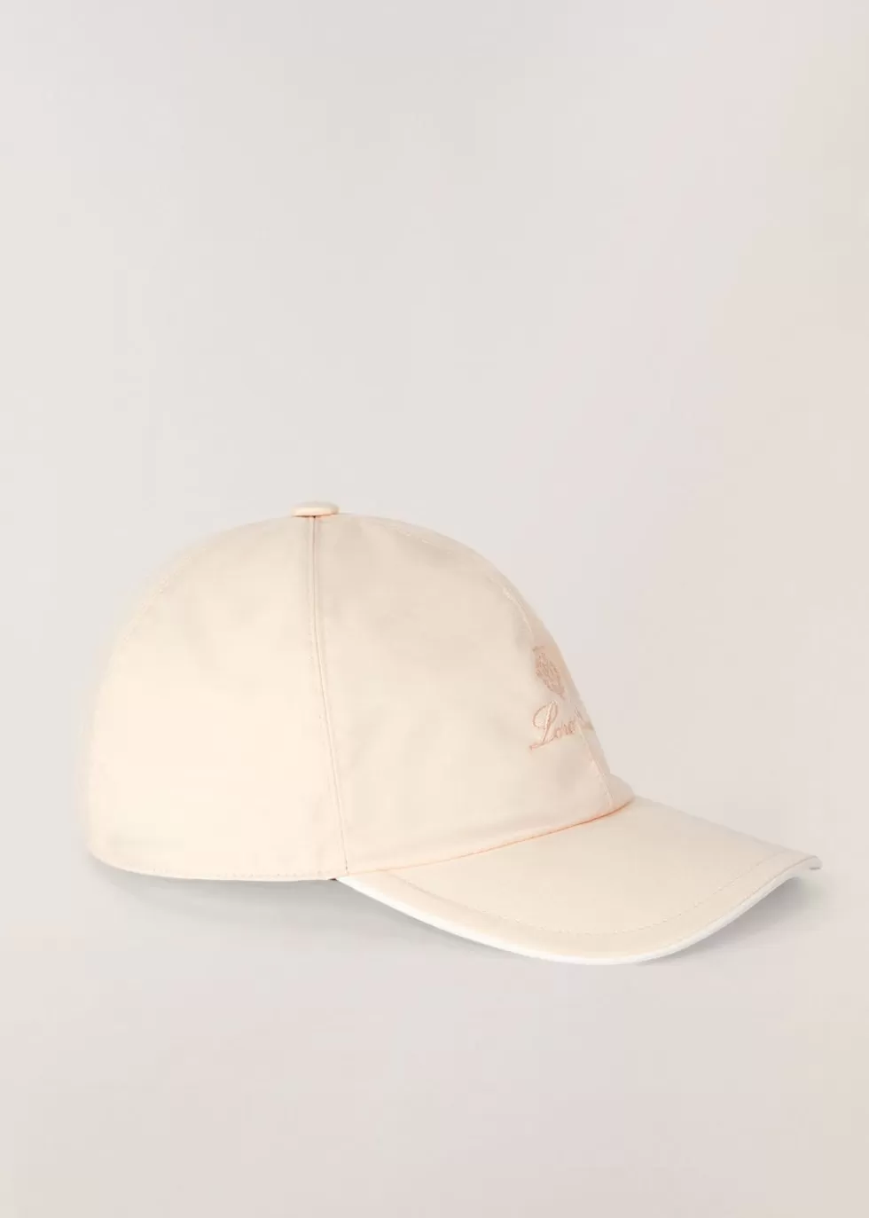 Hats*Loro Piana Baseball Cap Almond Blossom/White