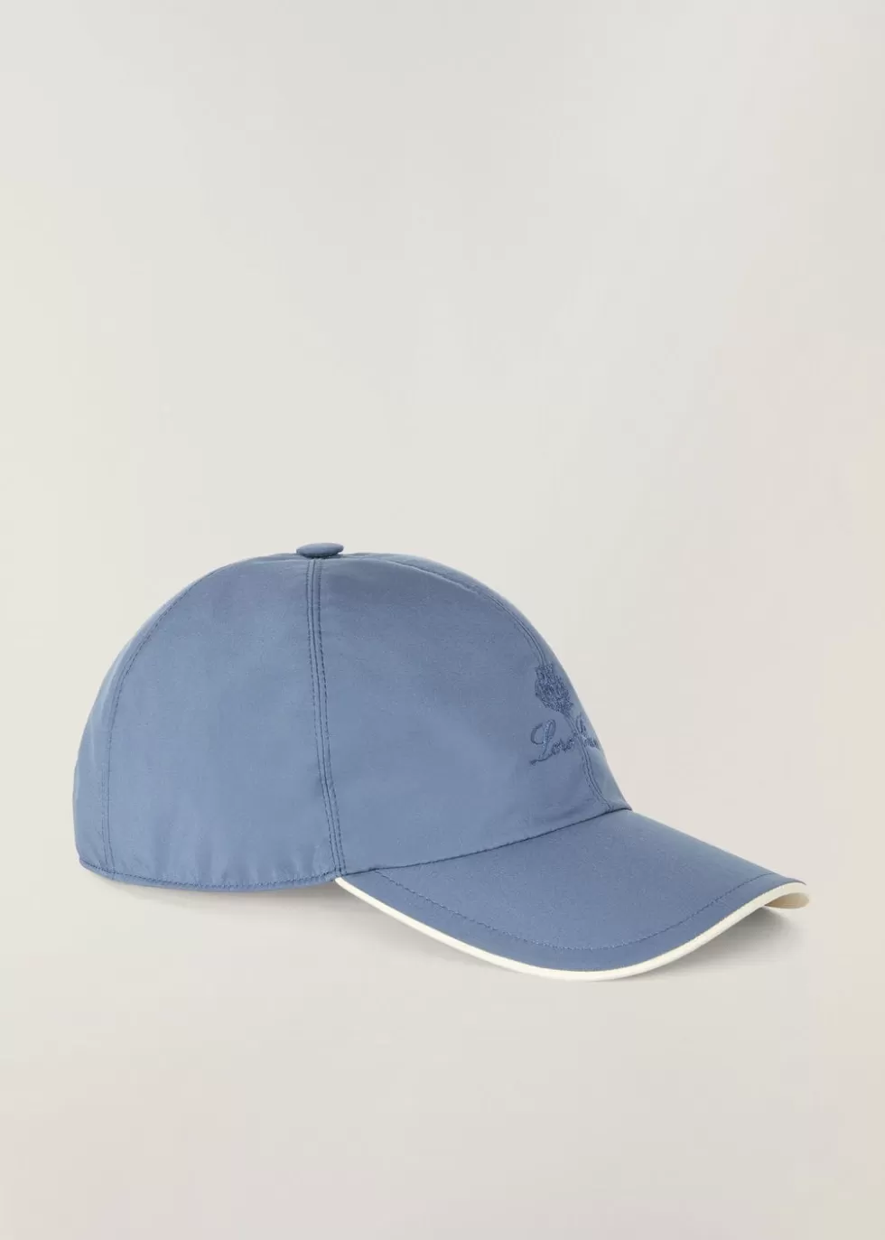 Hats*Loro Piana Baseball Cap Scanda Blue/Ivory