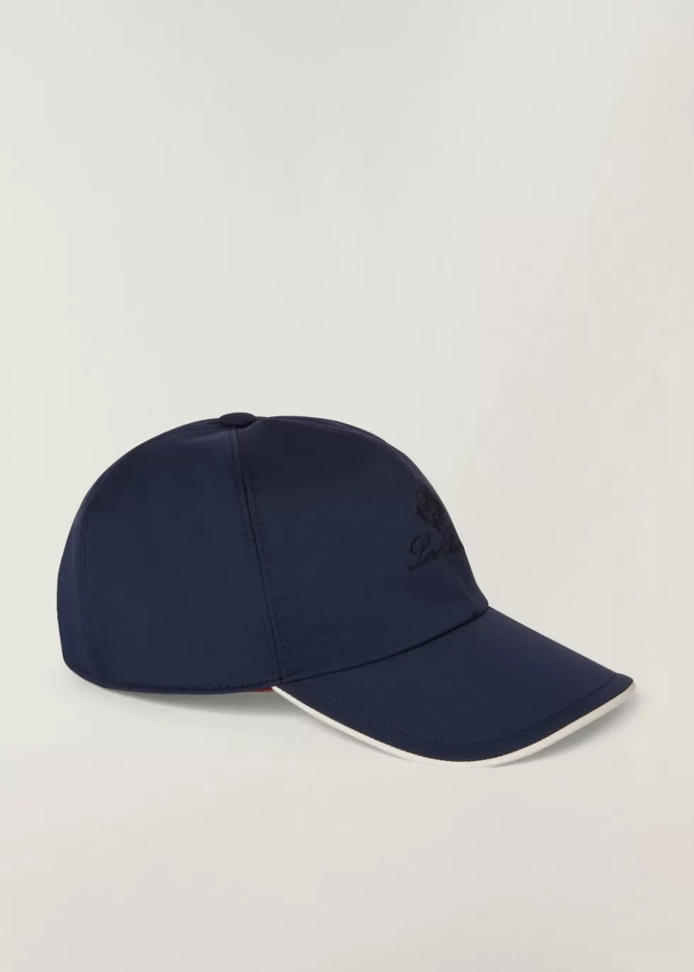 Hats*Loro Piana Baseball Cap Dark Sea/White