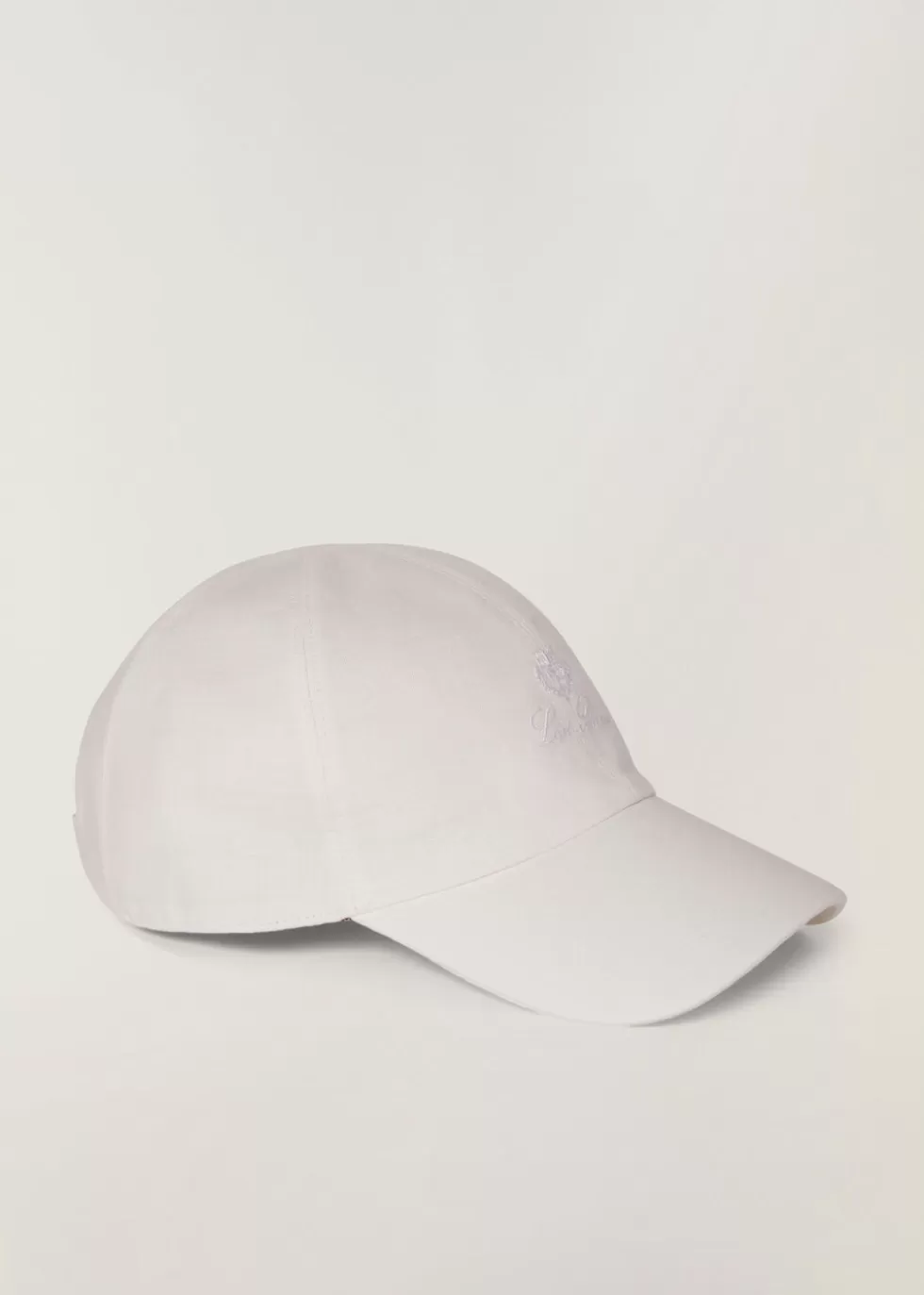 Hats*Loro Piana Baseball Cap Optical White