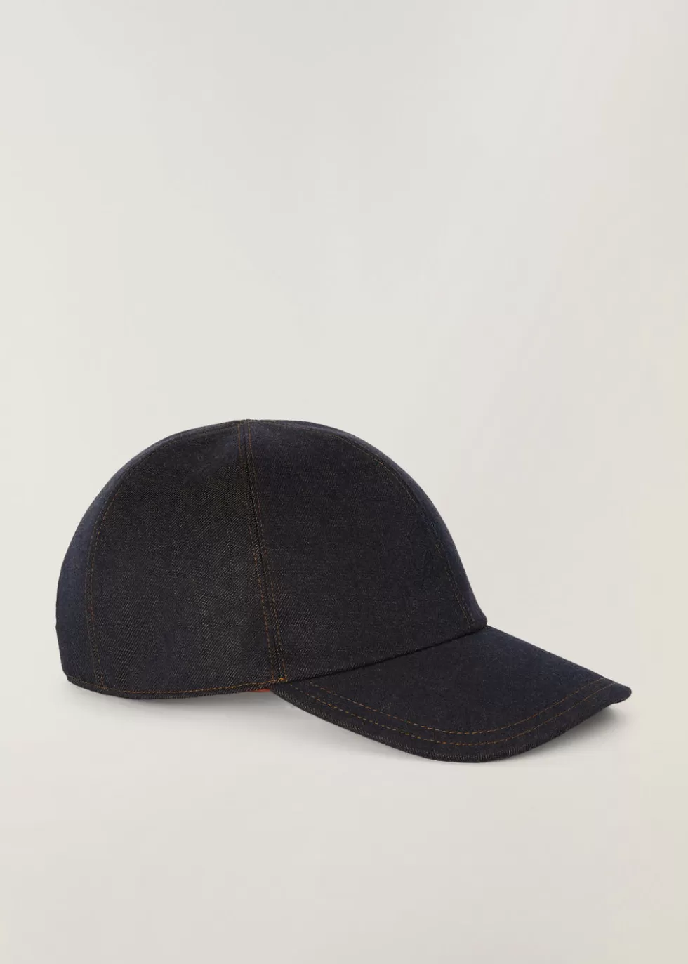 Hats*Loro Piana Baseball Cap Denim Dark Brown