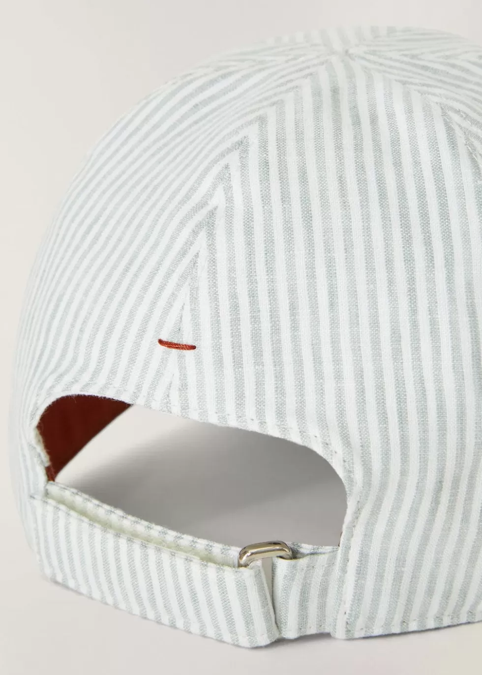 Hats*Loro Piana Baseball Cap Pastel Musk Stripes