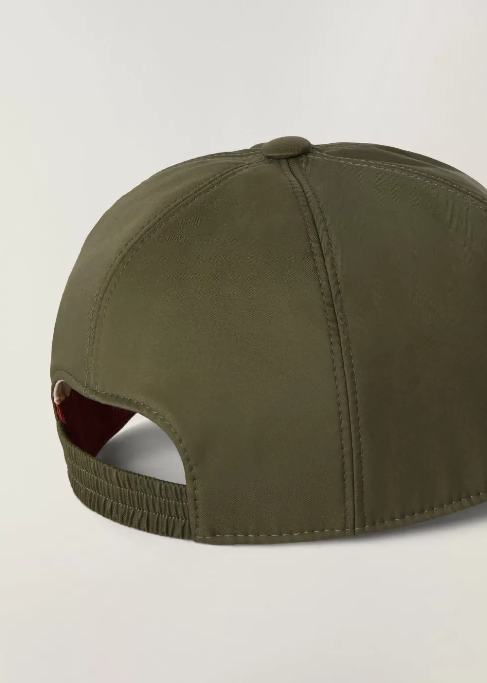 Hats*Loro Piana Baseball Cap Dark Lichen Green/White