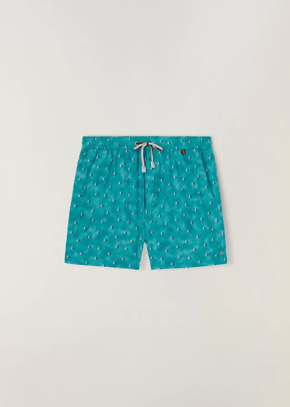 Swimwear*Loro Piana Bay Swim Trunks Green Boat