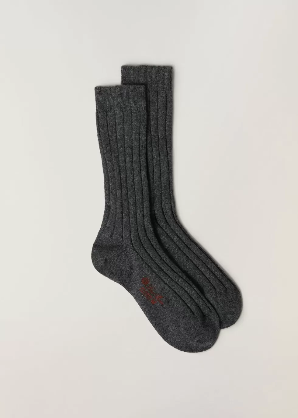 Socks & Tights*Loro Piana Bobby Socks Gray Melange