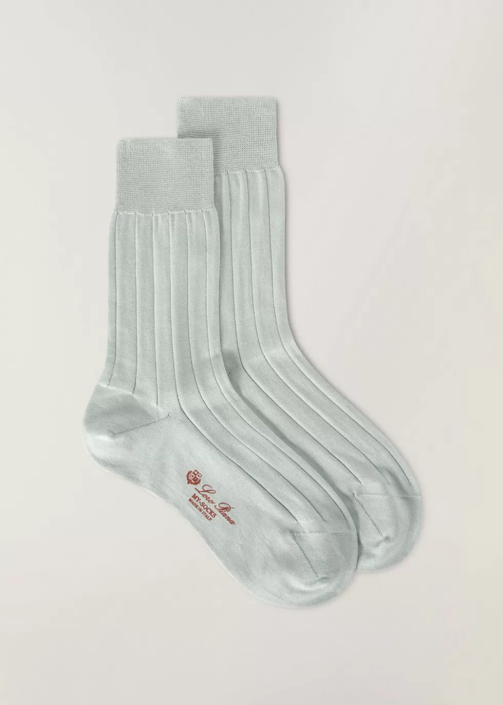 Socks & Tights*Loro Piana Bobby Socks Jade Gray