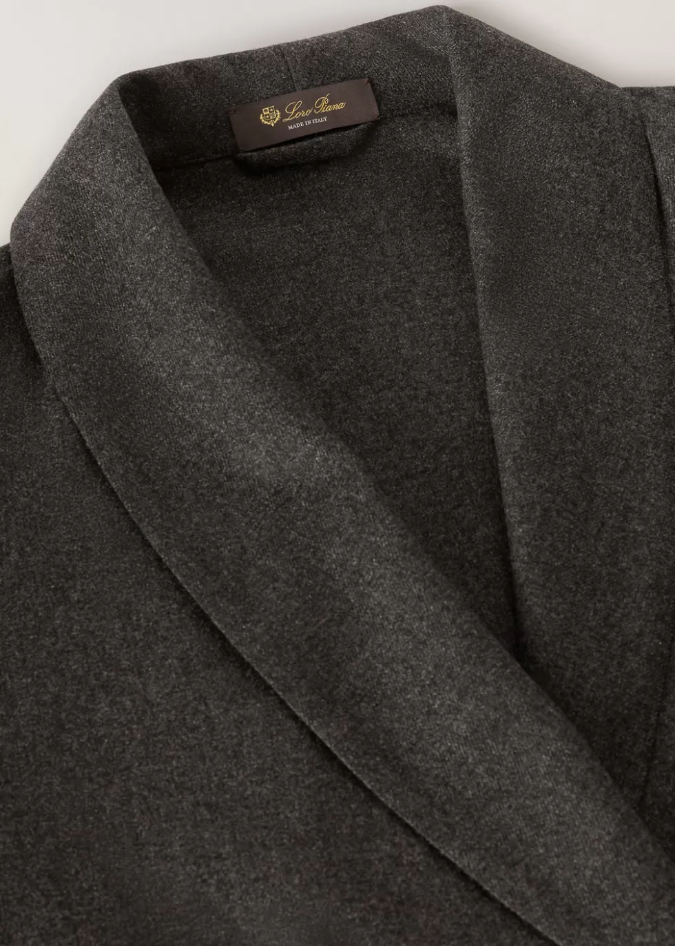 For Him*Loro Piana Bovisa Robe Dark Gray Melange