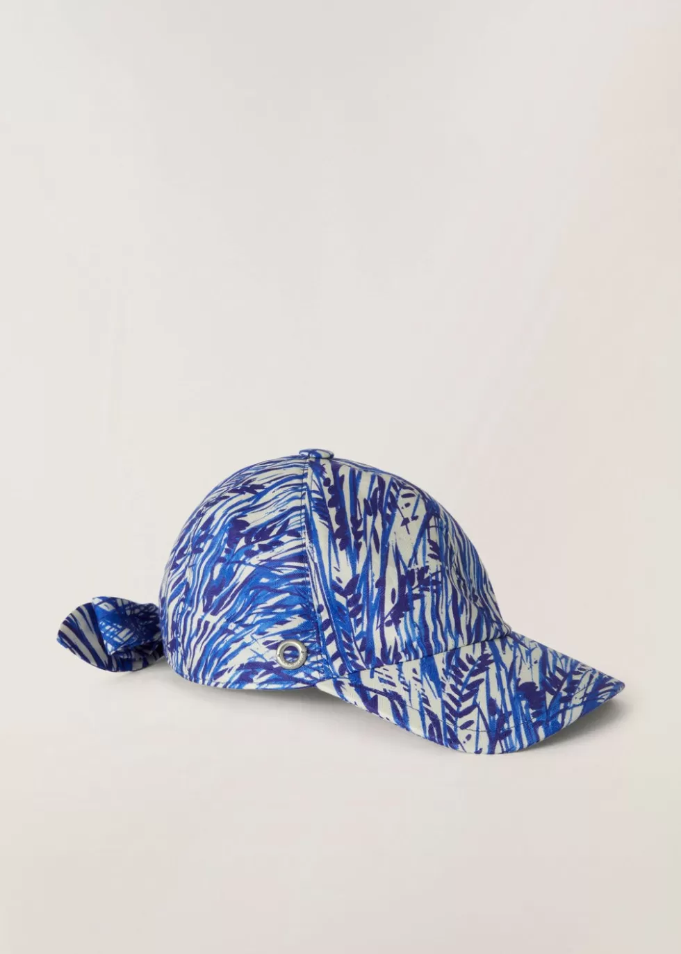 Hats*Loro Piana Bow Baseball Cap Blue Riviera + White