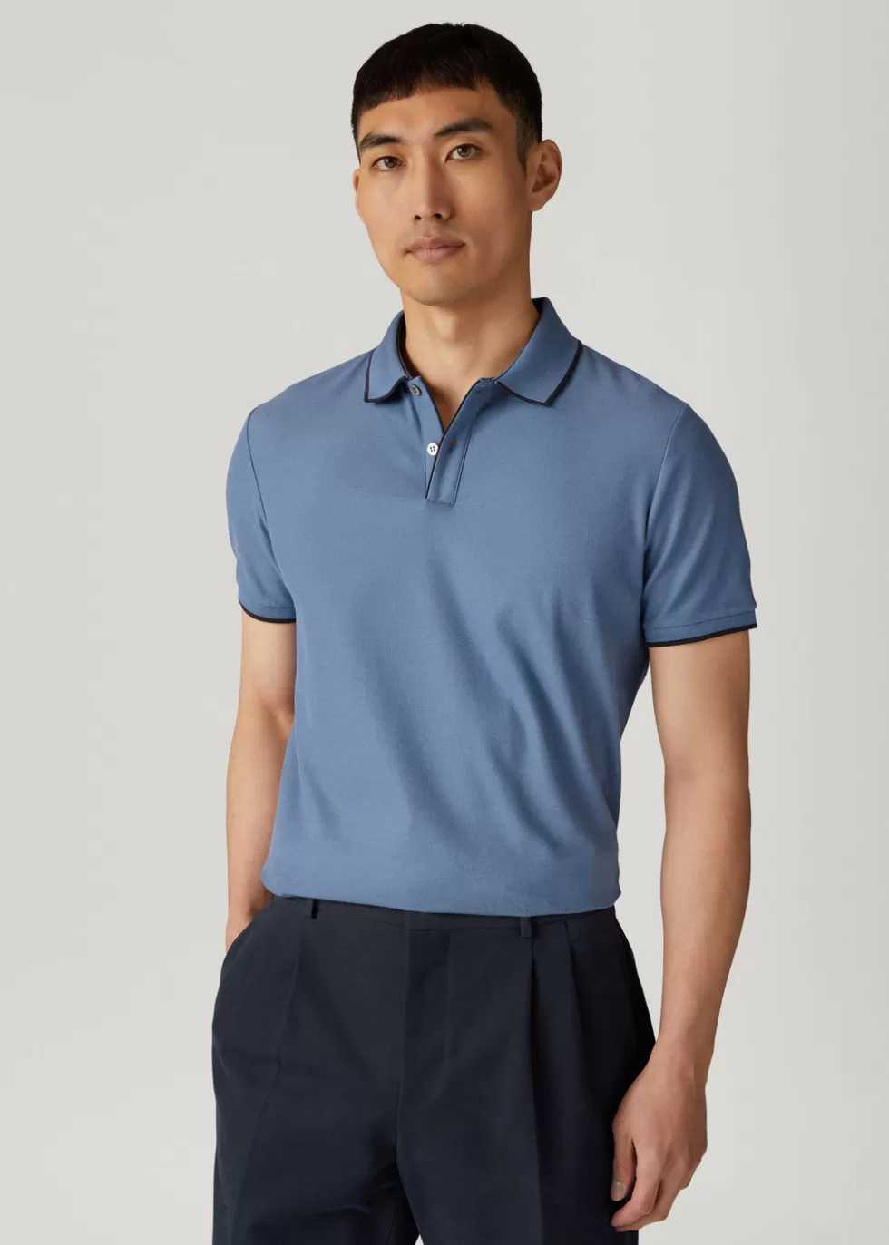 Polo And T-Shirts*Loro Piana Brentwood Polo Scanda Blue