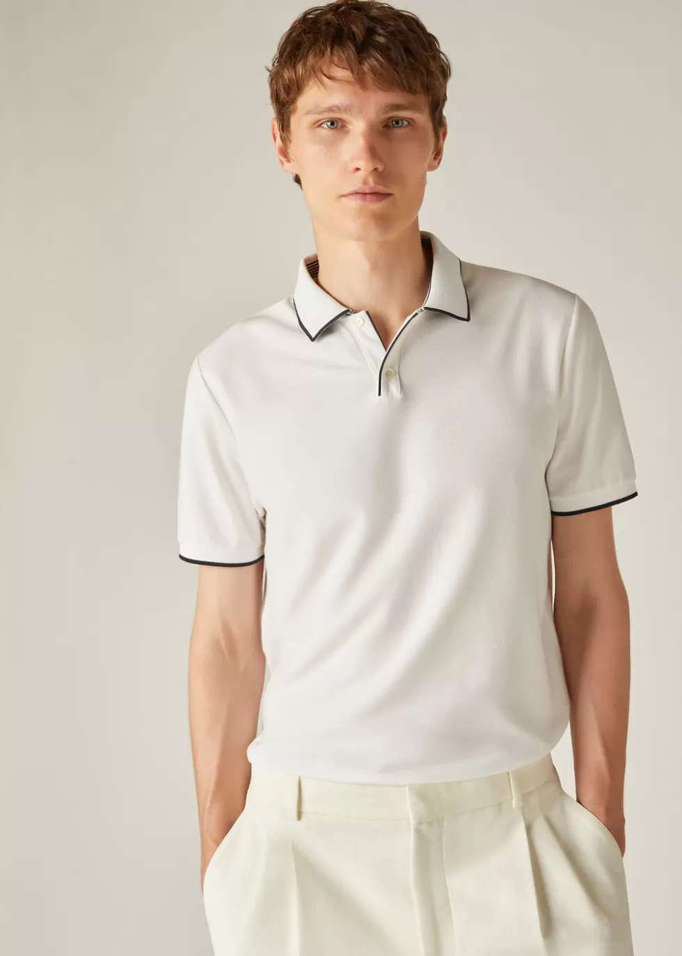 Polo And T-Shirts*Loro Piana Brentwood Polo Optical White