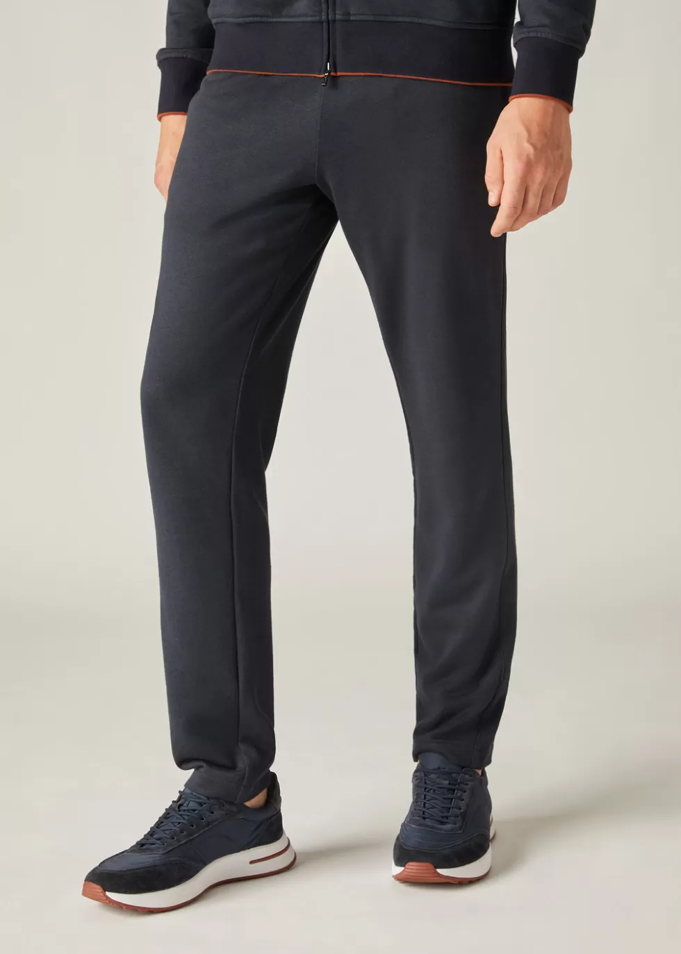 Jersey*Loro Piana Cairns Pants Navy Blue