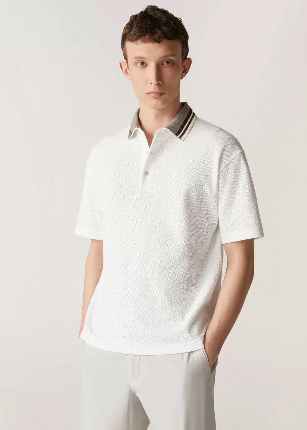 Polo And T-Shirts*Loro Piana Cambria Polo Shirt Optical White