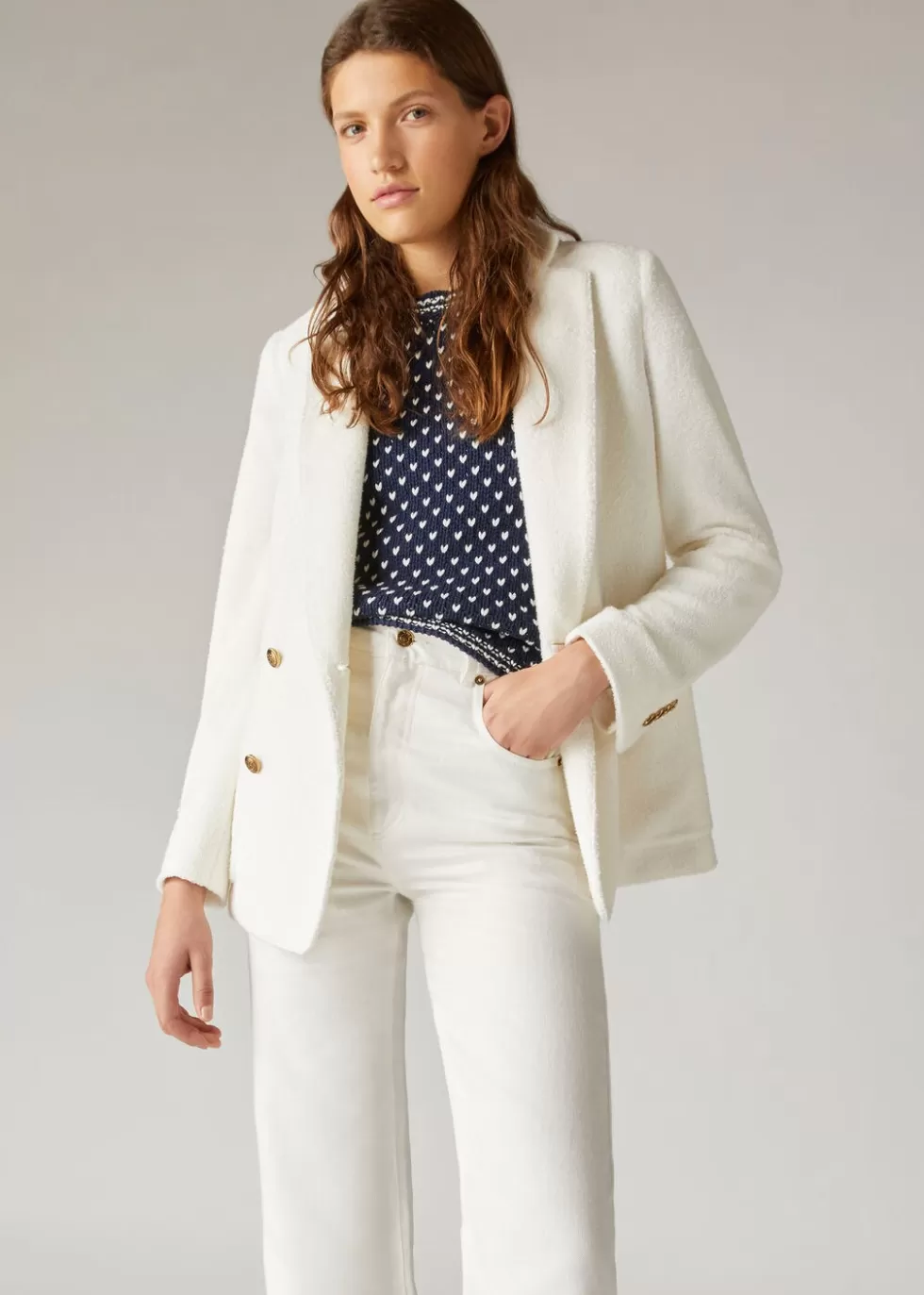 Blazers*Loro Piana Chiavari Jacket White