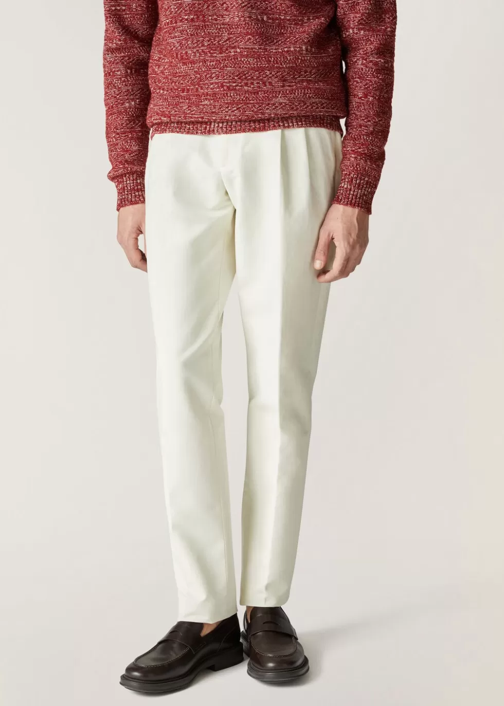 Trousers & Bermudas*Loro Piana City Two Pinces Pants White