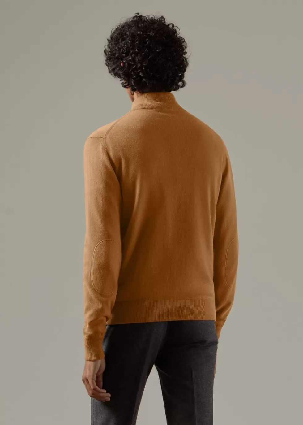 Knitwear*Loro Piana Classic Bomber Vicuna/Natural