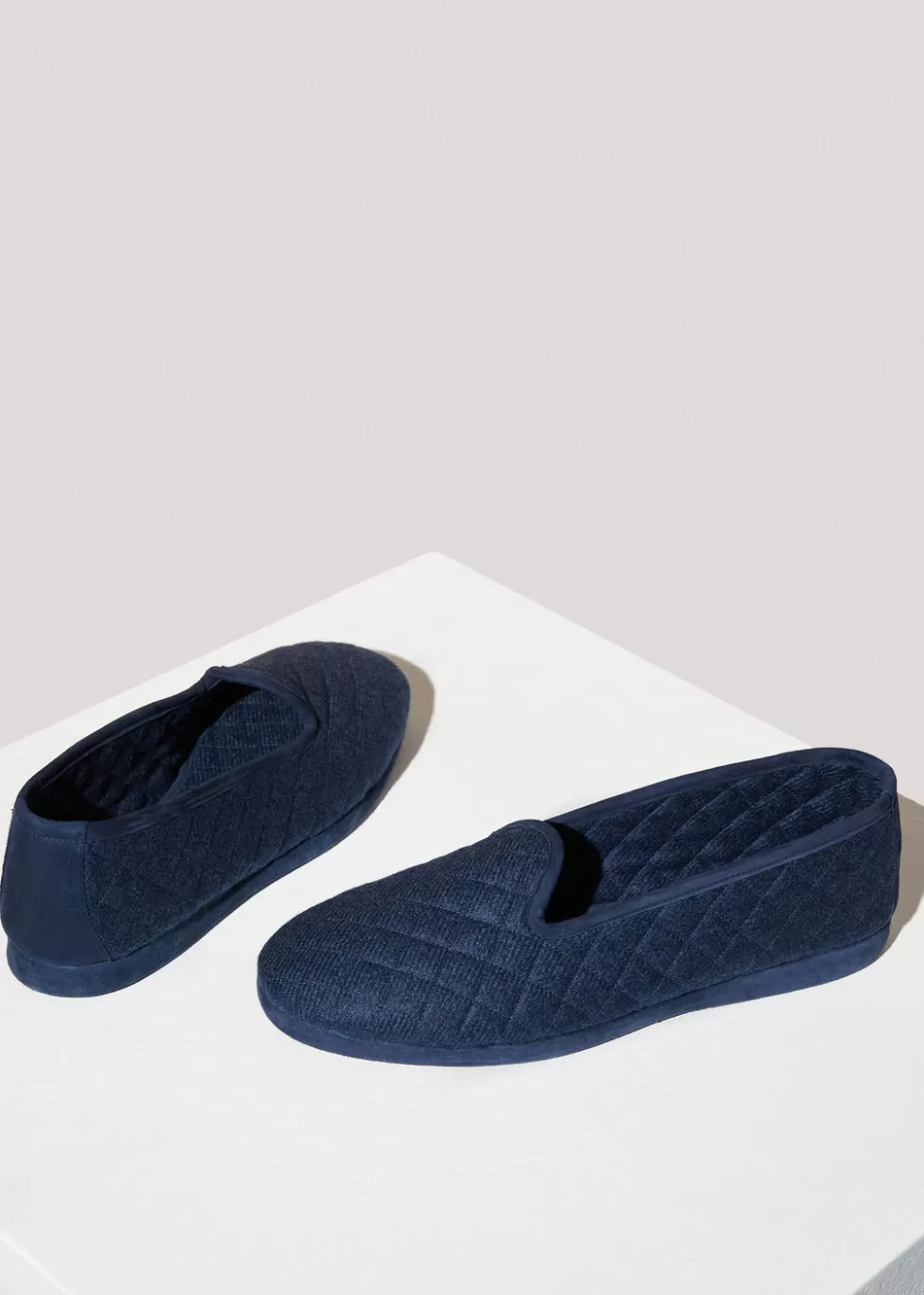 For Him*Loro Piana Classic Slippers Sodalite Blue Mel