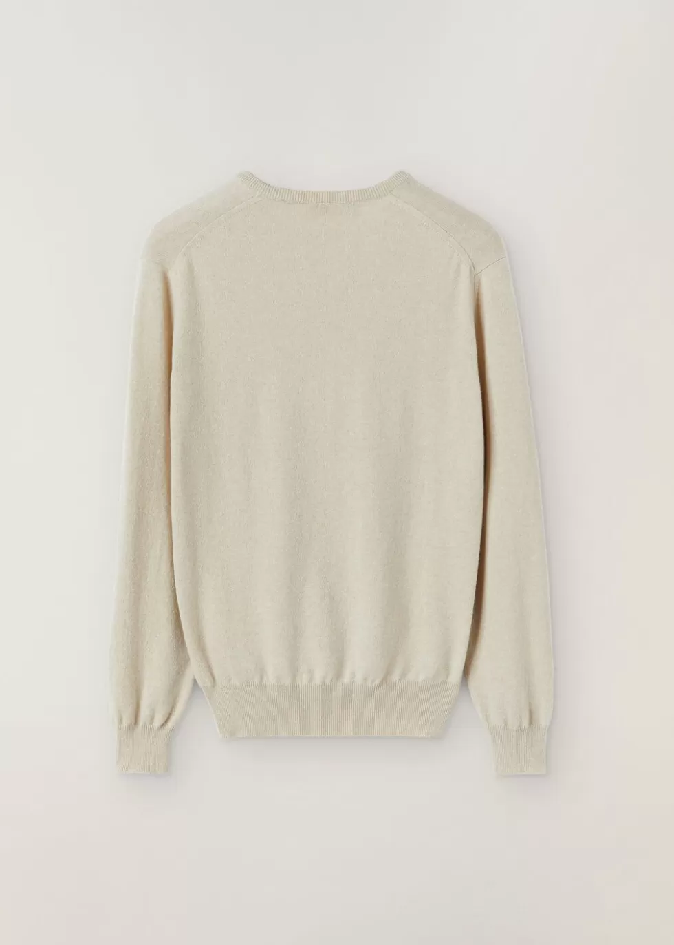 Knitwear*Loro Piana Classic V Neck Natural Melange