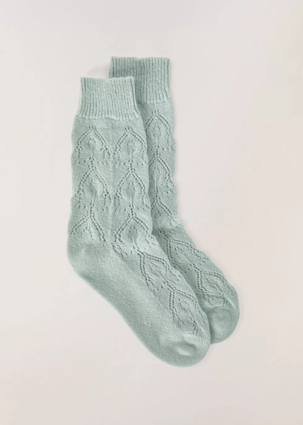 Socks & Tights*Loro Piana Cocooning Bobby Socks Jade Gray