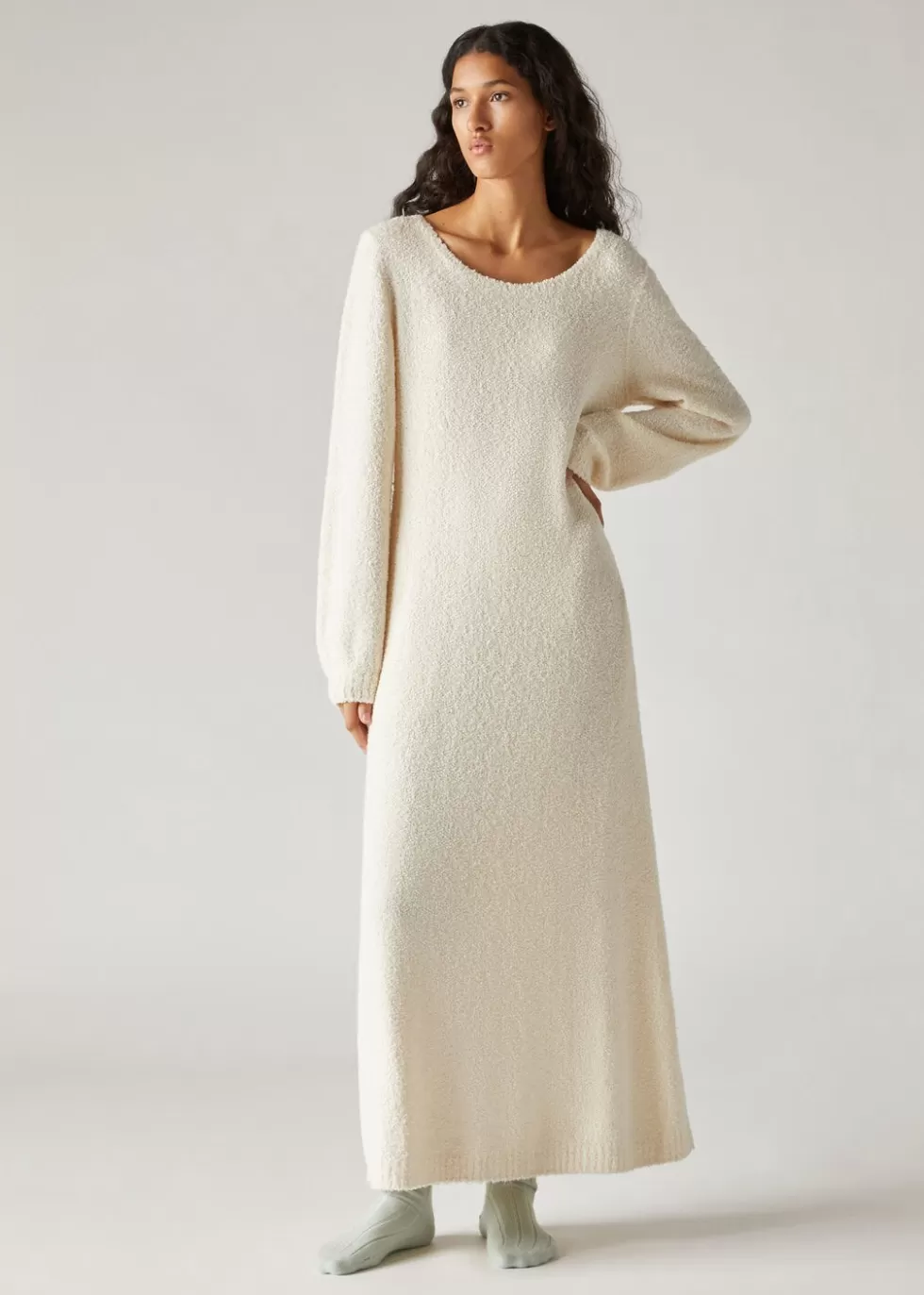 Dresses*Loro Piana Cocooning Dress Spelt