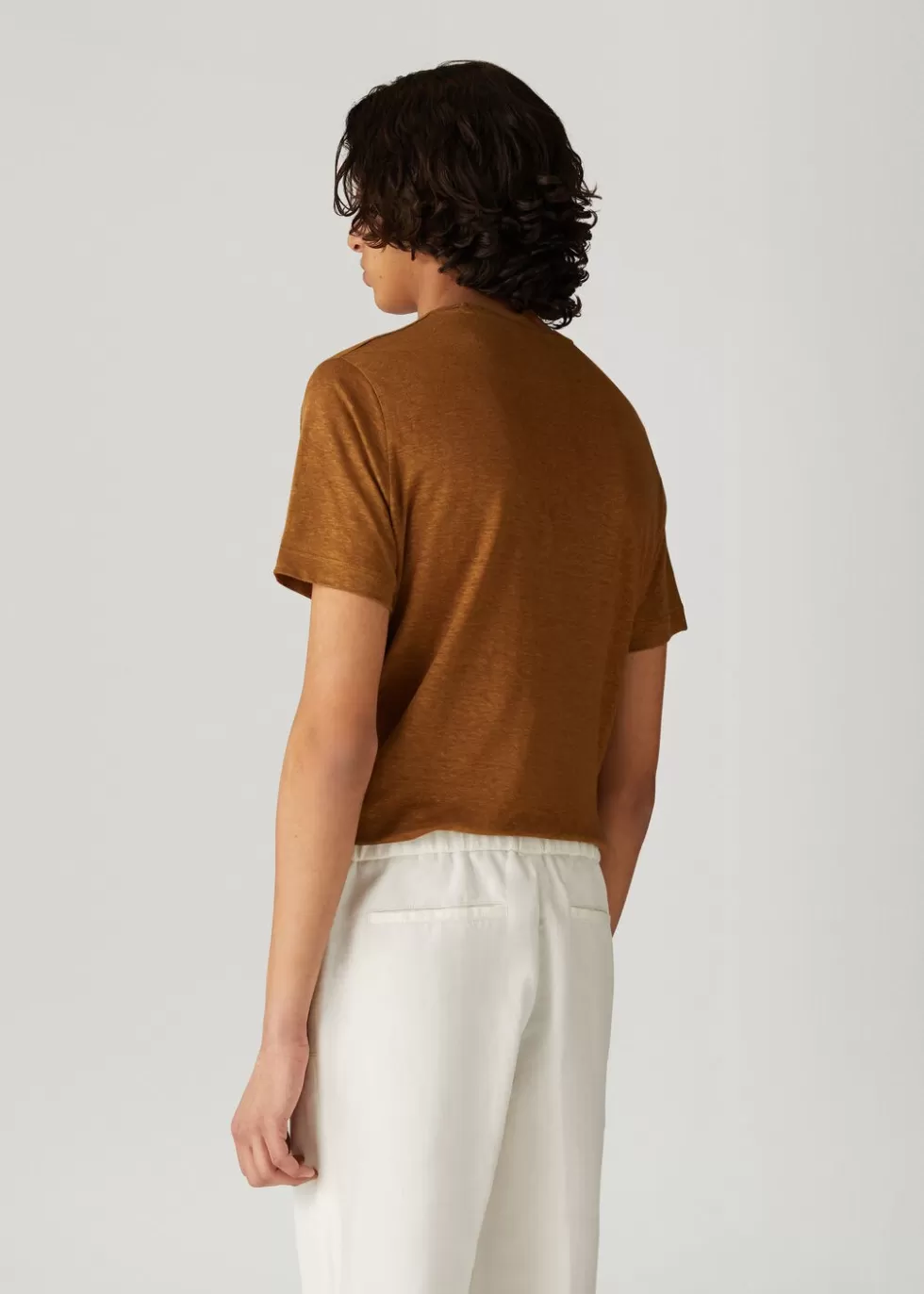 Polo And T-Shirts*Loro Piana Crew Neck Pecan