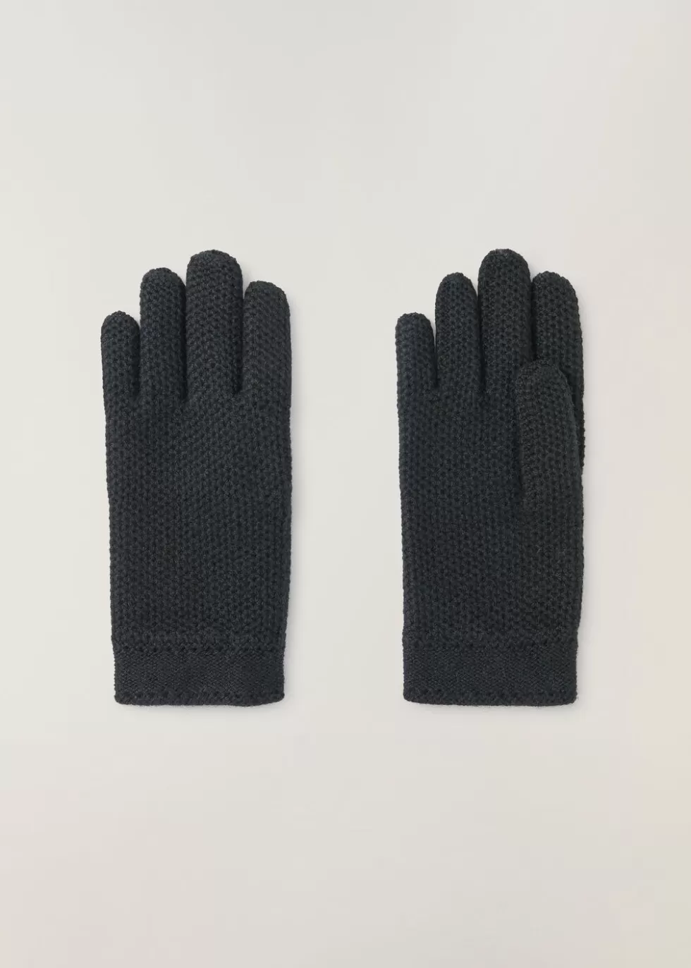 Gloves*Loro Piana Crochet Glove Black