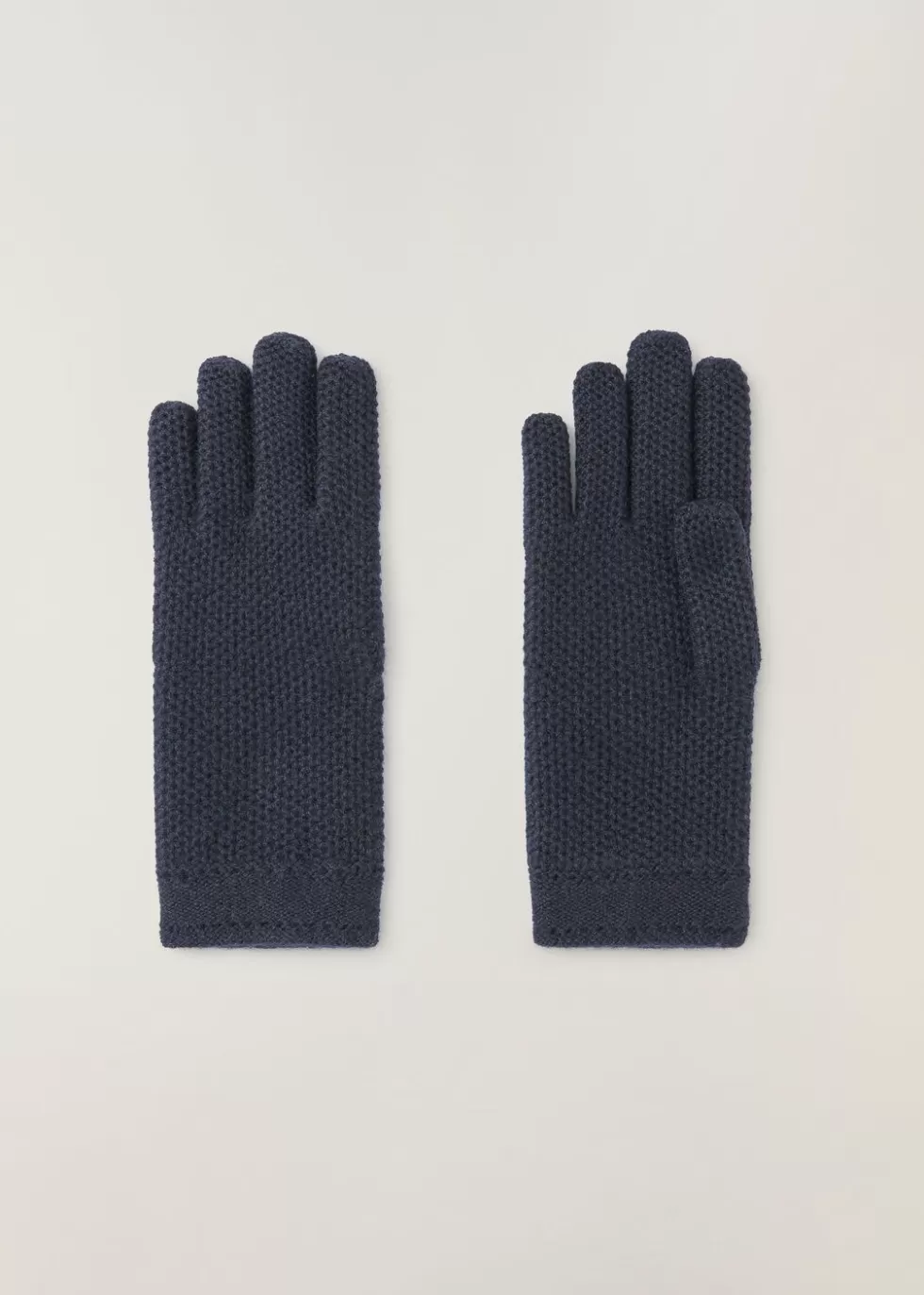 Gloves*Loro Piana Crochet Glove Navy Blue