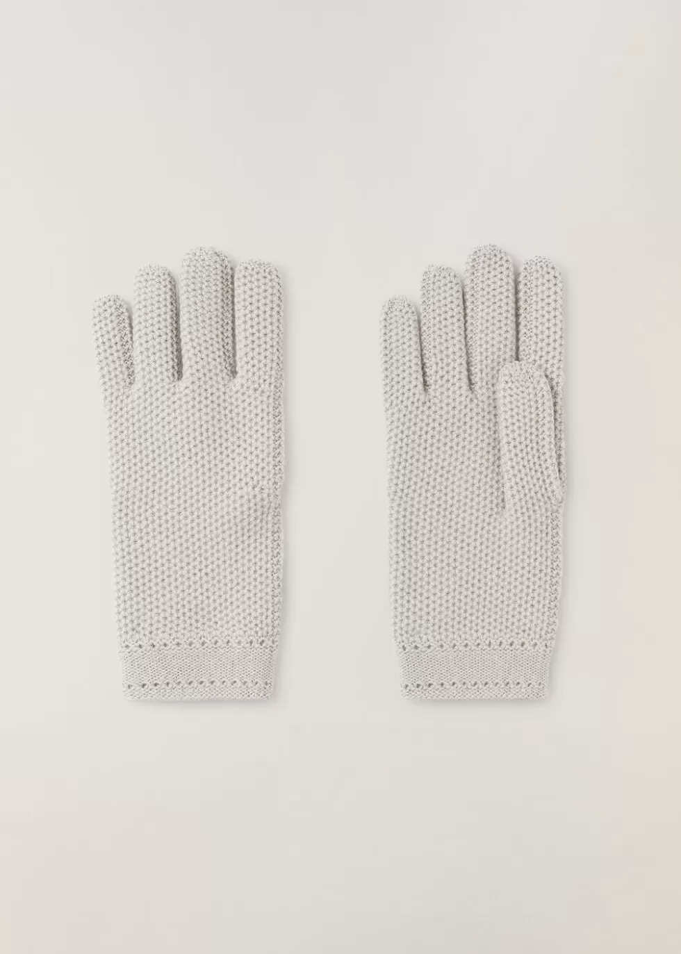 Gloves*Loro Piana Crochet Glove Birch