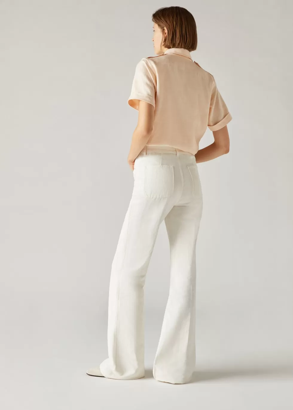 Trousers & Shorts*Loro Piana Danbeth Pants White