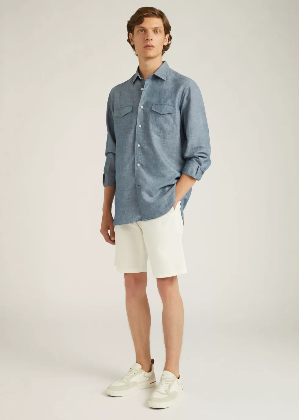 Trousers & Bermudas*Loro Piana Deck Short Optical White