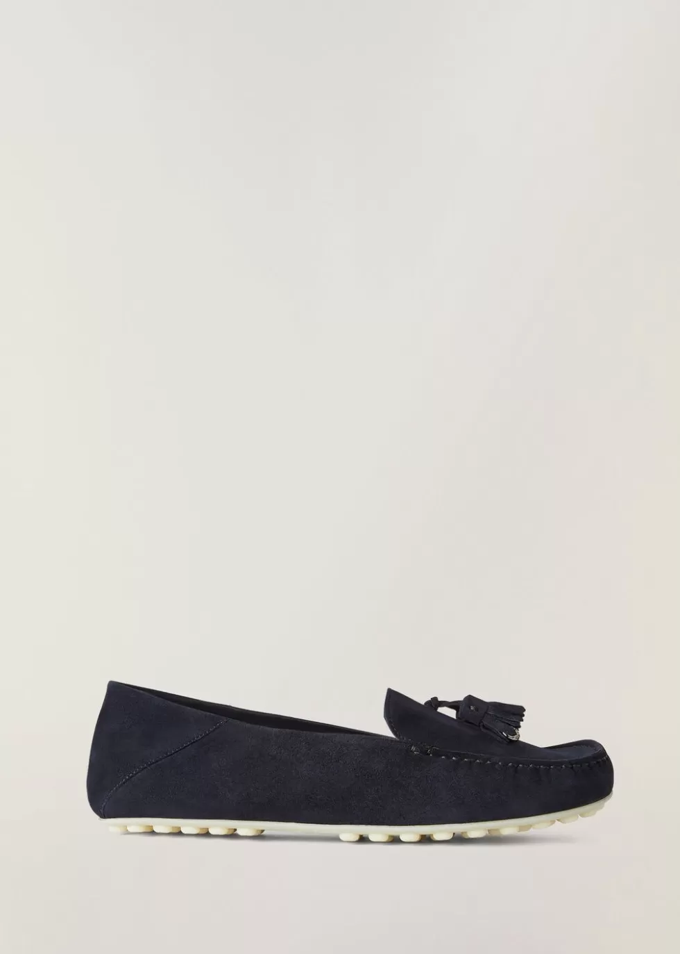 Loafers*Loro Piana Dot Sole Loafers Navy Blue