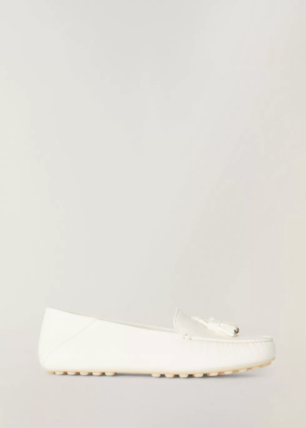 Loafers*Loro Piana Dot Sole Loafers White