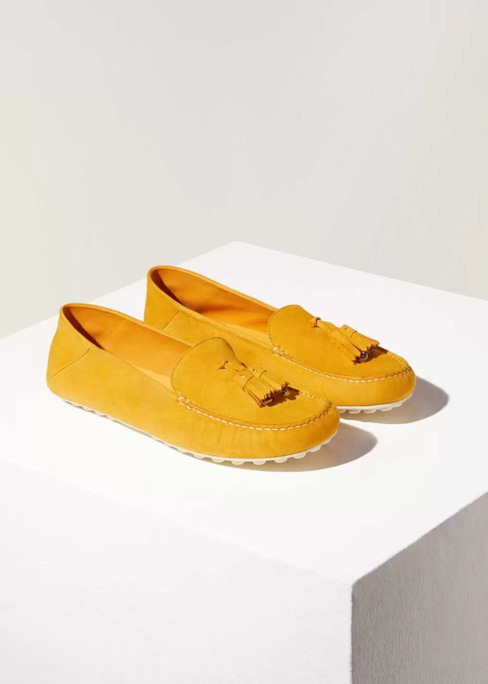 Loafers*Loro Piana Dot Sole Loafers Mimolette Orange