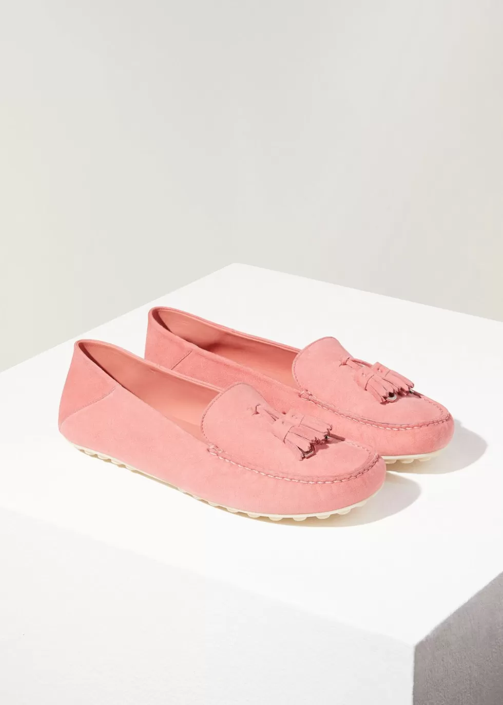 Loafers*Loro Piana Dot Sole Loafers Garofano Pink