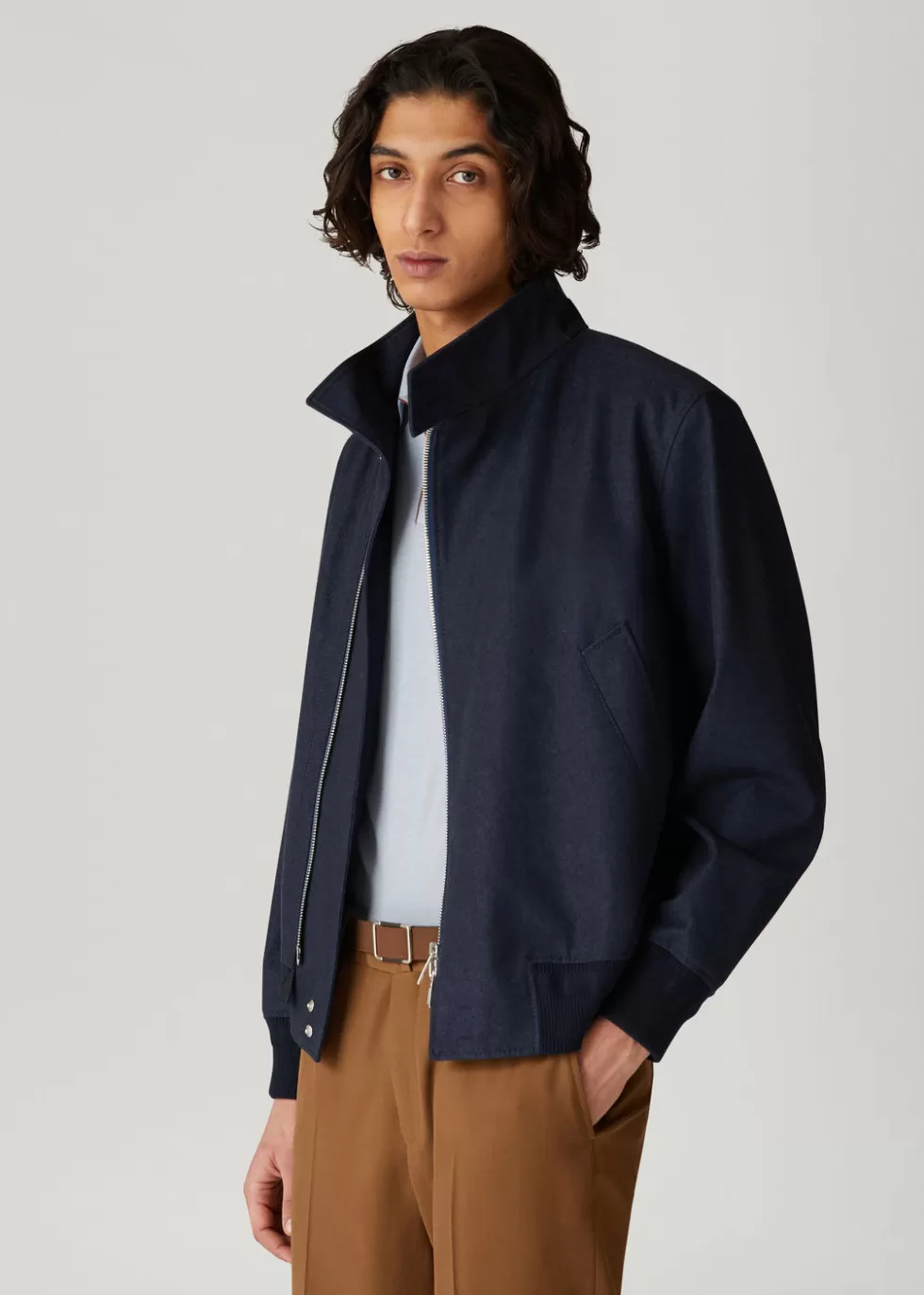 Outerwear Jackets*Loro Piana Firehorn Bomber Jacket Profound Blue