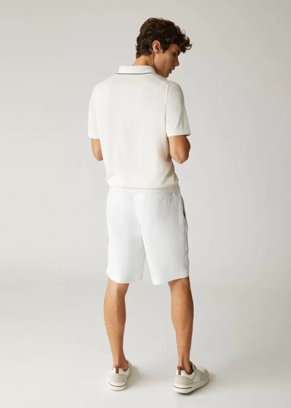 Trousers & Bermudas*Loro Piana Flat Bermuda Shorts Optical White