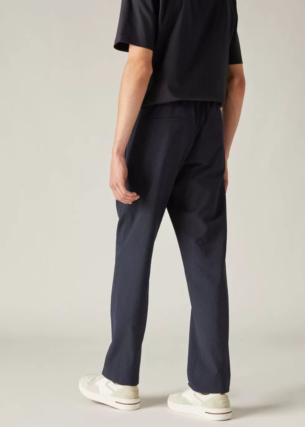 Trousers & Bermudas*Loro Piana Gadd Pants Night Blue Stripe