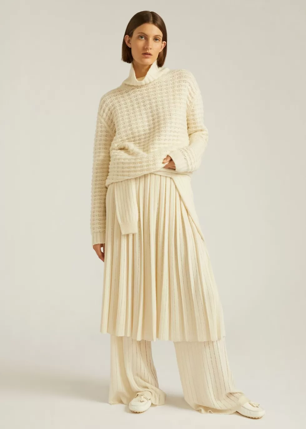 Skirts*Loro Piana Gaiole Skirt Nougat