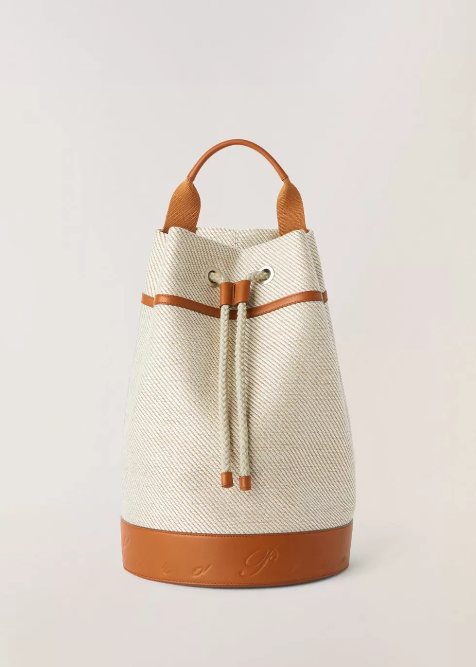 Top Handle And Totes*Loro Piana Harbor Sack Bag Natural/Warm Tan