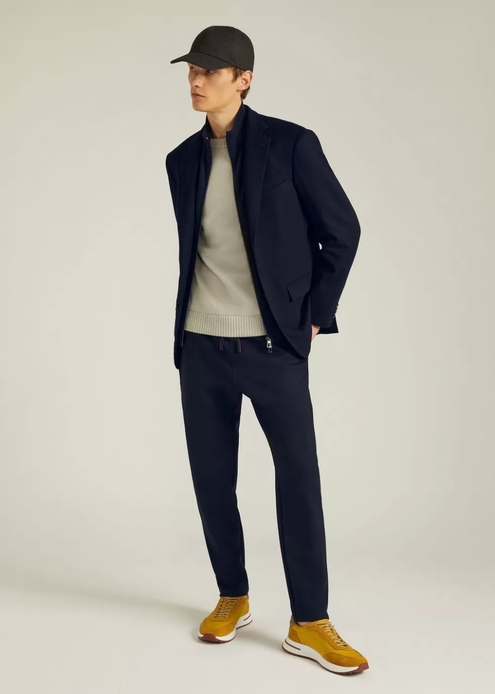 Jersey*Loro Piana Holburn Trouser Navy Blue