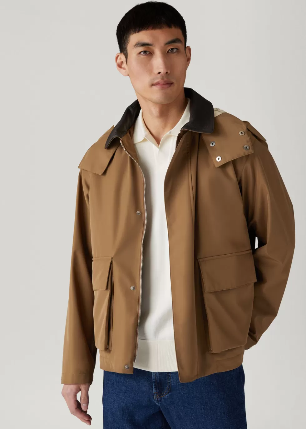 Outerwear Jackets*Loro Piana Horsey® Jacket Smoky Tree