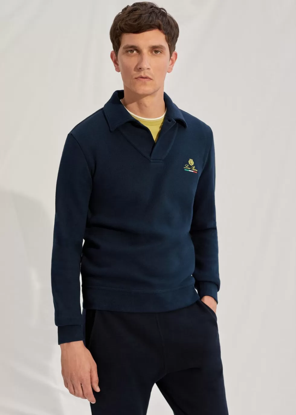 Jersey*Loro Piana Horsey® Polo-Shirt Navy Blue